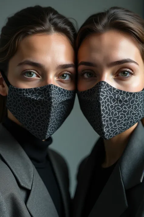 Man and woman with mask