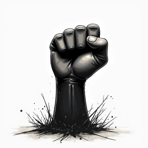 A stylized raised fist can symbolize resistance, empowerment, and solidarity. This is a powerful image that represents the fight for equality and justice.