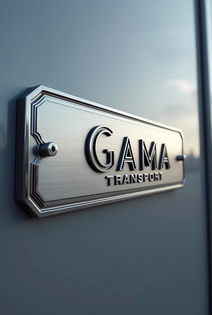 Gama transport name plate 