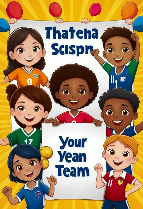 Imagine that you are in a sports fest and you are assigned to make a banner for your team with 7 other friends. Using crayons, colored pens, or colorful paper cut-outs and other materials, make a banner on a whole sheet of paper showing your group name, gr...