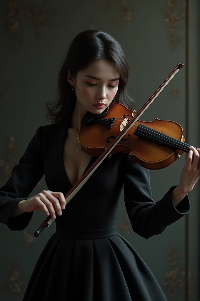 One playing the violin 