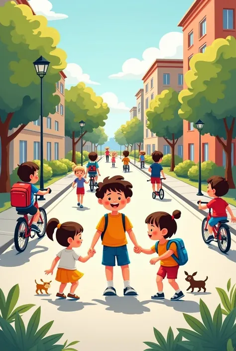 I would like you to make an image or a logo for my work we are called &#39;Pôle mobilité&#39; and we have to take the children to extracurricular activities so we walk a lot our audience is children from 3 to  .