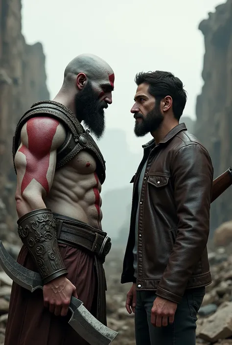 Kratos and Joel from the games  good of war and the last of us 