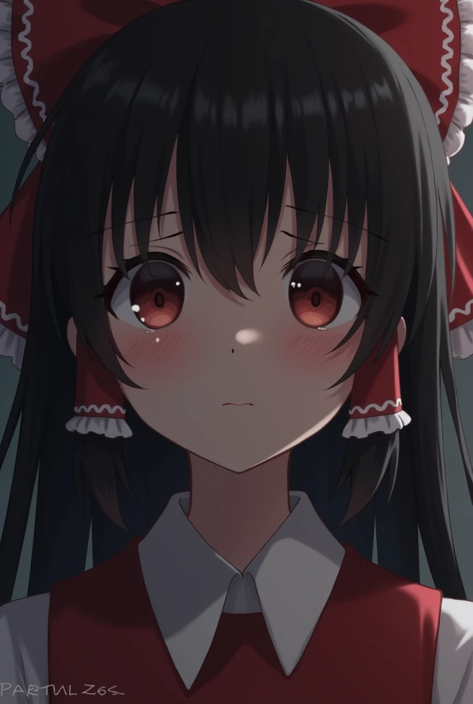 One girl, High resolution, tears, Reimu Hakurei