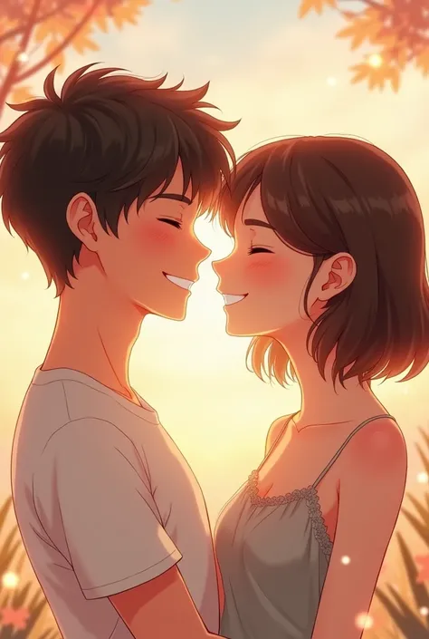 Two people,High resolution, Blushing, smile, juvenile,same-sex love,Sawaya,Handsome,teeth, smiling, happiness/joy, Slanted Eyes, summer,soft,