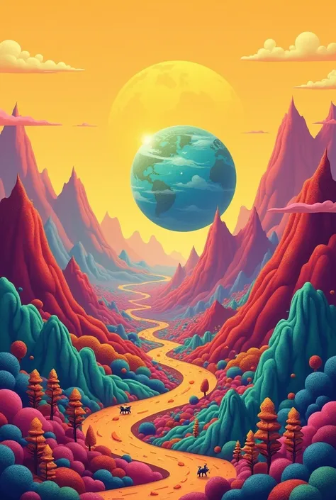 You managed to set foot on a personifying planet. There are colorful mountains around the planet, while the sky is yellowish red. There are also various strange and strange plants. It also seems that there are some tame and cute animals around the area. De...