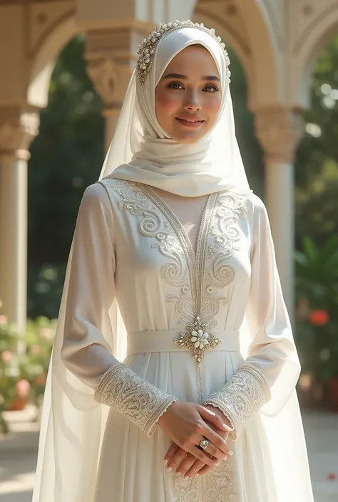 Make a girl wedding Muslim look