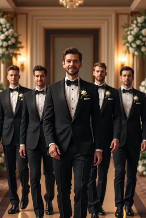 Groom and 6 gentlemen