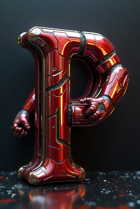 P Alphabet and iron man 