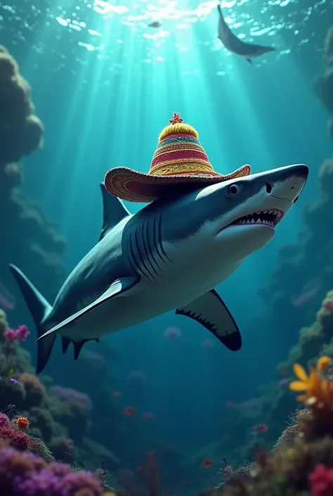 The shark is perfect but the hat has to be a Bolivian chullo