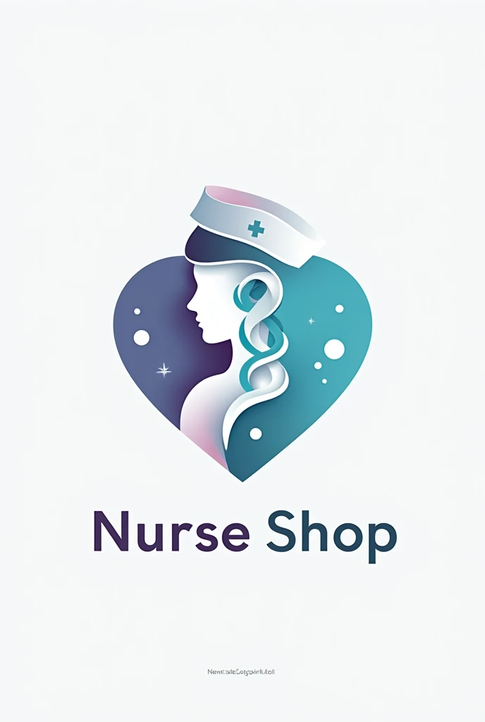 I want to create a logo with something related to health, Nursing, that is colorful but simple and elegant with the name Nurse Shop