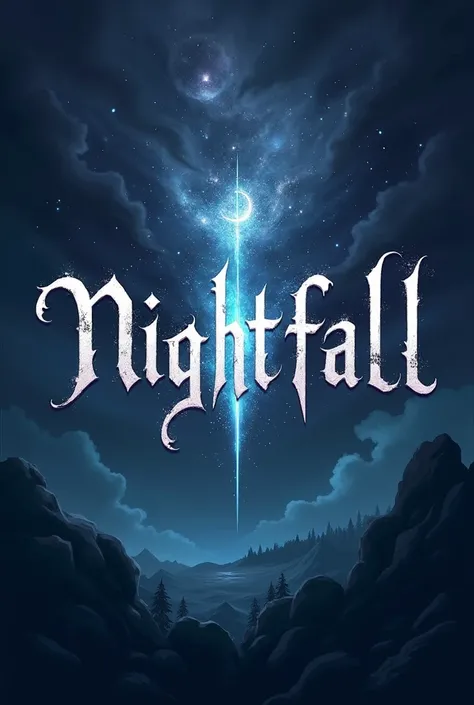 Create a logo for my guild name NightFall with the name on it