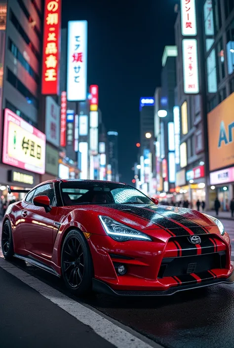 Pulsar GTI-R red black rings in Tokyo parked