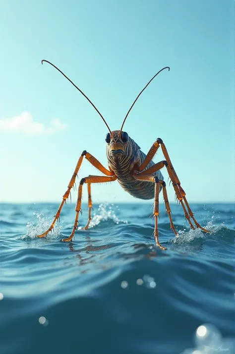 Cricket in ocean