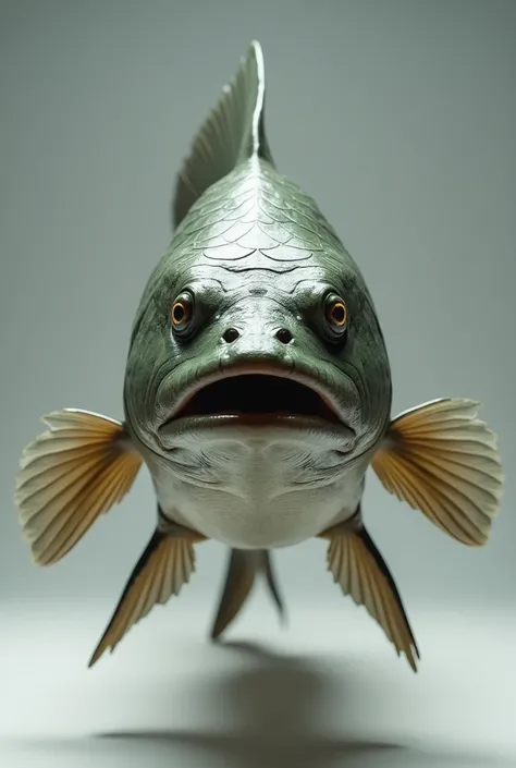 Create an image of an ultra-realistic tambacu fish, original from the Amazon basin, no back ground, with your mouth closed