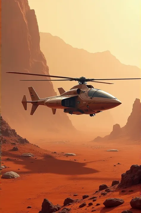 Create a Helicopter on the planet Mars