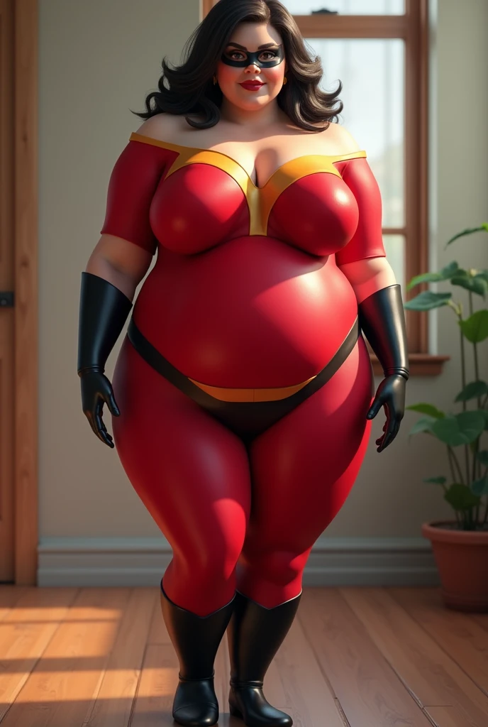 SsBbw curvy Elastigirl ( huge ass and big thigh, wide hips )  with the tight and sexy suit