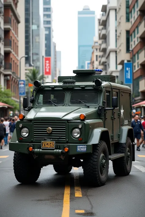 A vehicle of the Military Police of the State of São Paulo 