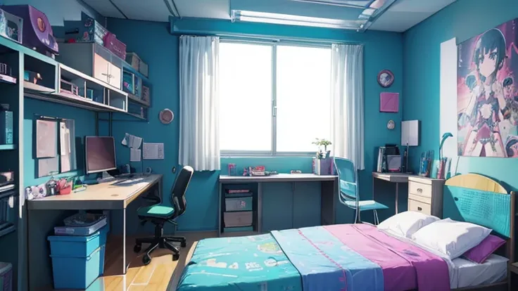 Cyberpunk kids room, Studio Ghibli Bedroom, Apartments in cyberpunk, Jupiter&#39;s Cyberpunk Garage