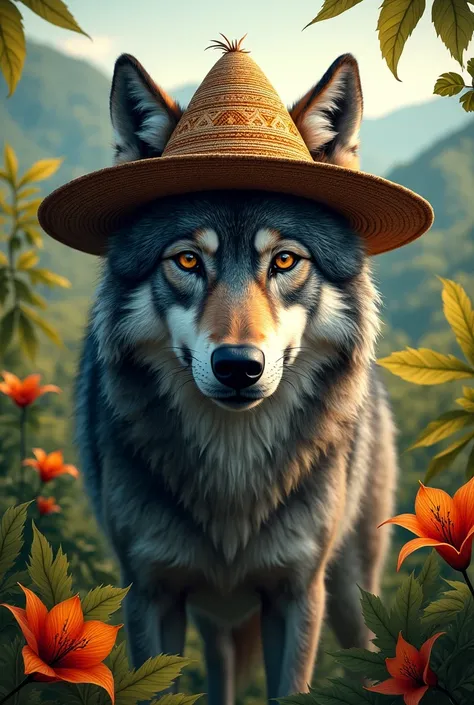 Wolf with a camba hat from Santa Cruz

