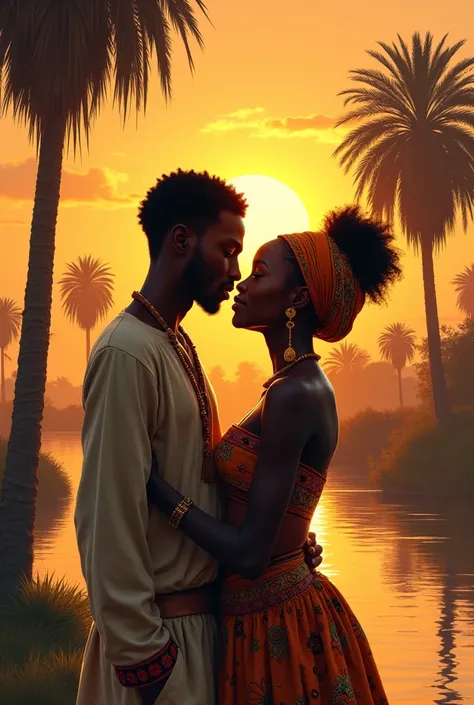 Une histoire d’amour entre une belle femme noir appeler Aïcha et une homme noir appeler Malik vivant dans un village au bord du fleuve niger