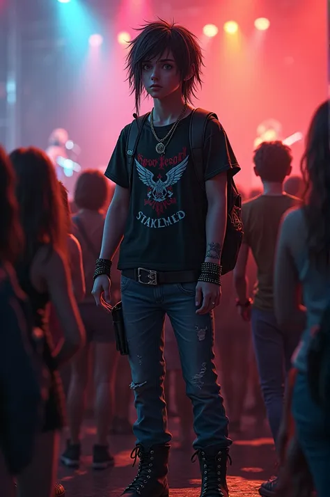 A metalhead at a non-metal concert