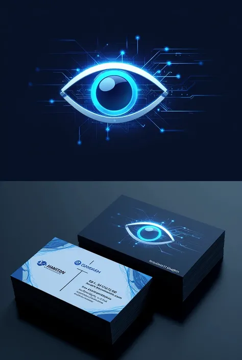 Visioneye total it solution 
,logo ,cctv business visiting card. Unique  more best