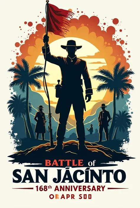 I want a detailed logo about the 168 years of the Battle of San Jacinto in Nicaragua 