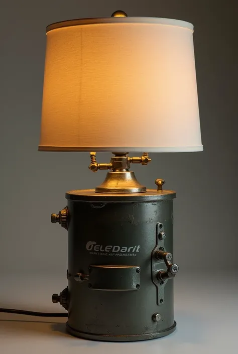 I need a lamp made from a printer barrel 