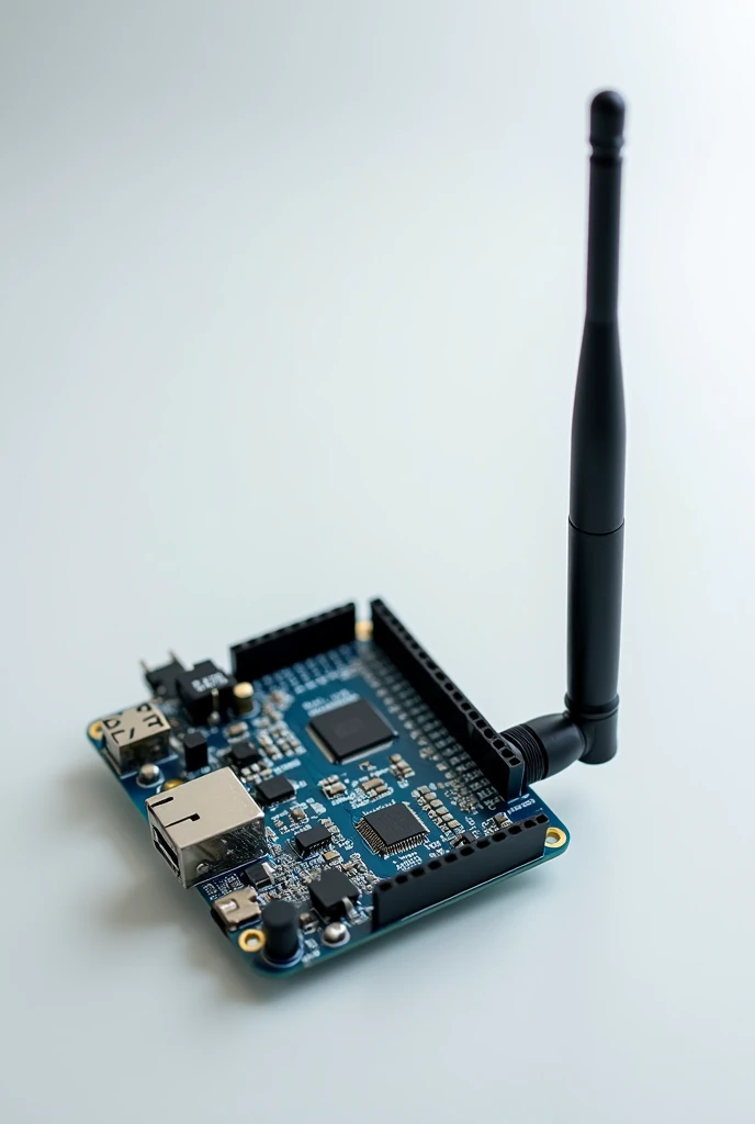 Xbee antenna connected to esp32 microcontroller 