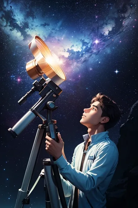 In the backlands under a sky full of stars, a young man named Cosmos, with a curious look and full of enthusiasm, holds his telescope pointed at infinity. He explores every luminous point with fascination, when, Suddenly, a bright, floating light appears b...