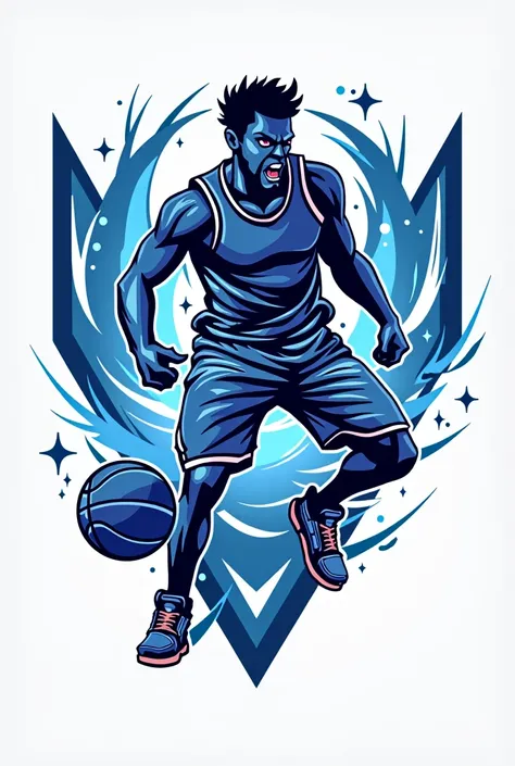 Basketball Team Logo Blue And White Renegades