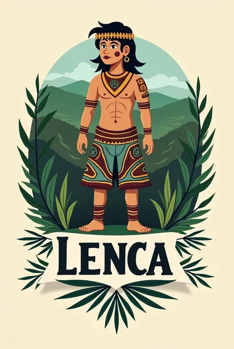 Lenca culture logo with name
