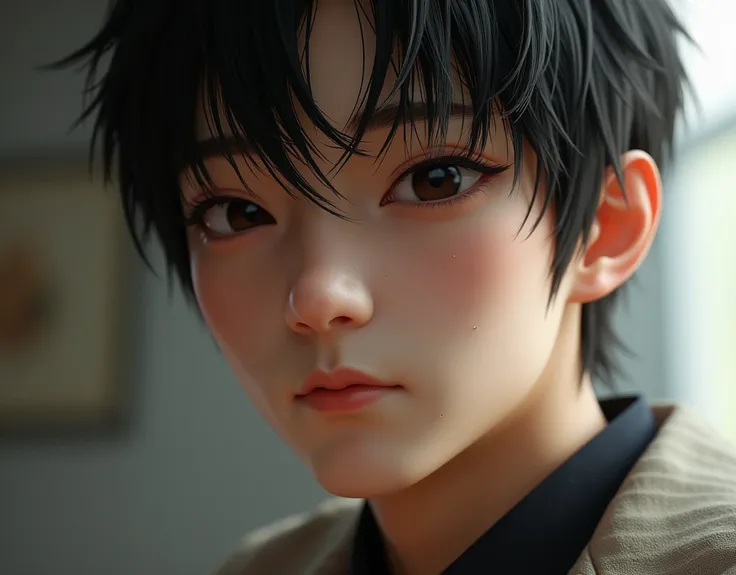 masterpiece, best quality, highly detailed, ultra high res, (photorealistic:1.8), unreal_engine, photograph, realistic_skin_texture, background, 1boy, hayato kasukabe, japanese face, (ultra detailed face), 8k, trending on artstation