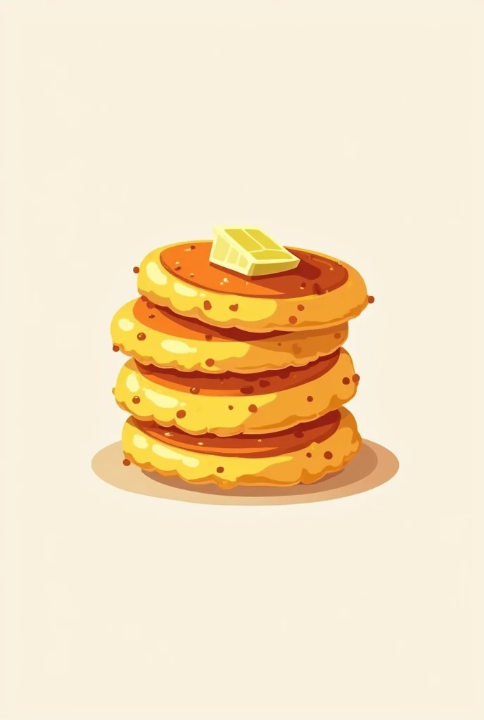 Create a logo that has some corn cakes