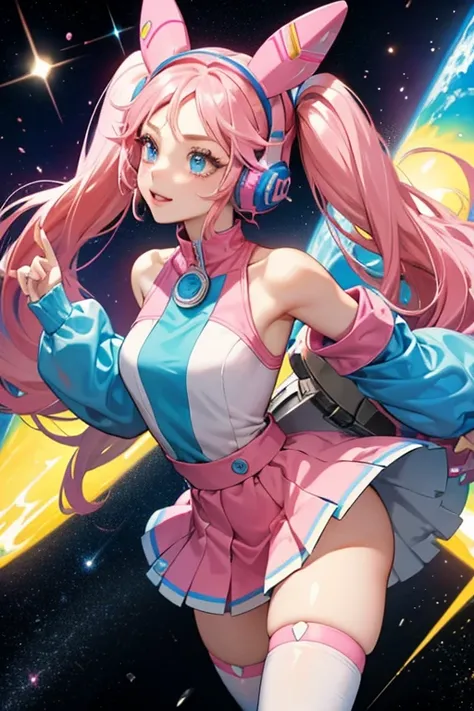 Ulala has light skin, long pink hair that is tied up in pigtails, and blue eyes. She wears pink lipstick and light red eyeshadow. As with most characters in the series, Ulala has a canister on her back (in her case, two). These function as propulsion devic...