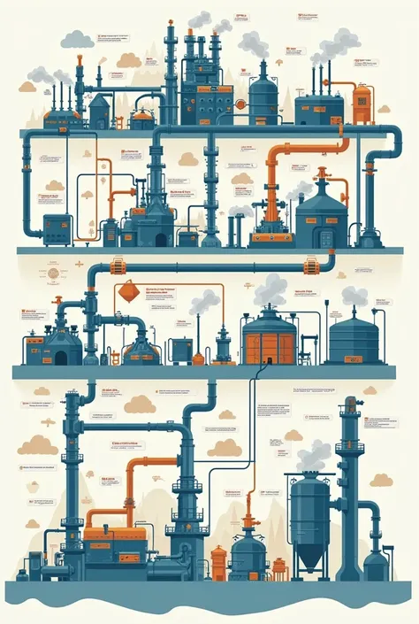 Oil treatment process flow diagram