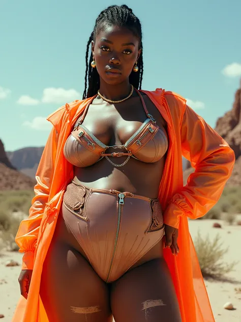 HUGE GLUTES: PROTRUDING WIDE ASS: BULGING BUTTOCKS: large butt, most wide hips, corset and choker with contrasting color, 100 inch trapezoidal hips, large butt, zero degree flat stomach, thin waist, dark skin, hip dips, a cup chest, 1 inch waist, desert th...