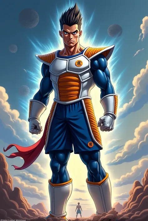 Cristiano Ronaldo in Vegeta clothes