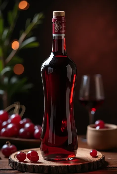 Bottle of red wine 