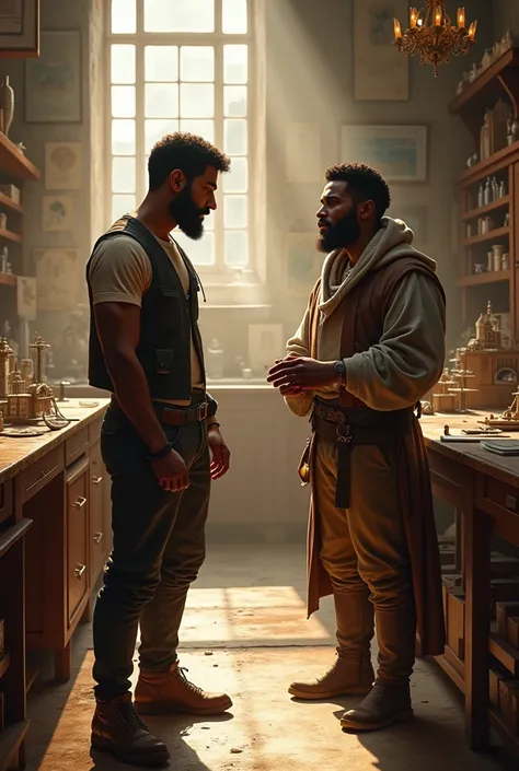 Alex travels to the Renaissance and meets Leonardo da Vinci, who works on plans for ideal cities that combine aesthetics and functionality alex the realistic dark-skinned man