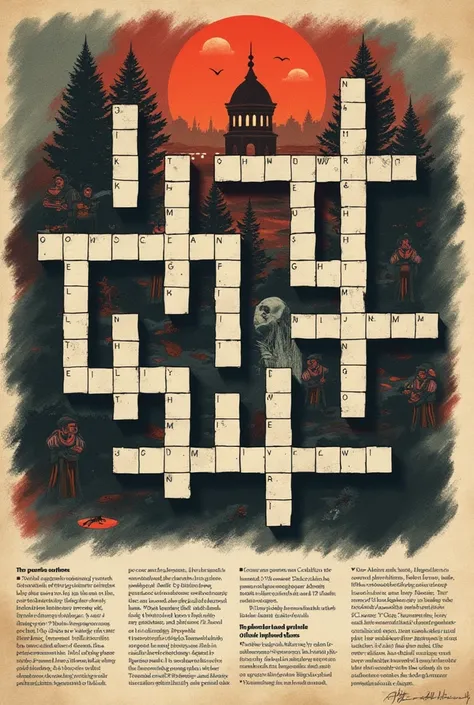 Create a crossword puzzle with these words:Odría Ideology Totalitarianism Rights Communism Ultranationalism Anti-Semitism Feminism Vote Nazism