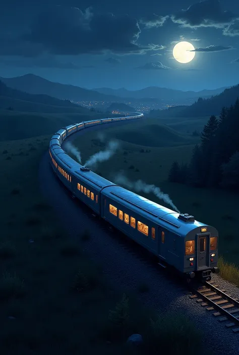 Imagine a Sleeper Train from exterior