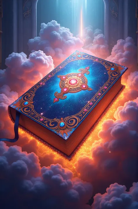 Brightly colored Bible, illustration 
