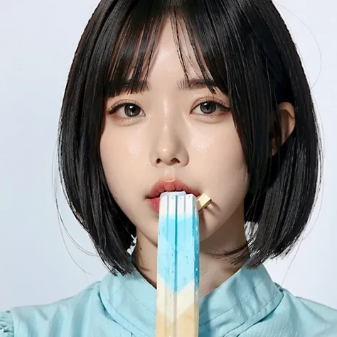 True phimosis、1 popsicle、blowjob、Wonder Woman、Exact Wonder Woman costume、(close ~ eye)、(Please open your mouth wide:1.4)、(Put a popsicle in your mouth:1.4)、deep throat、Hold the popsicle tightly、Condensed milk dripping from the mouth、