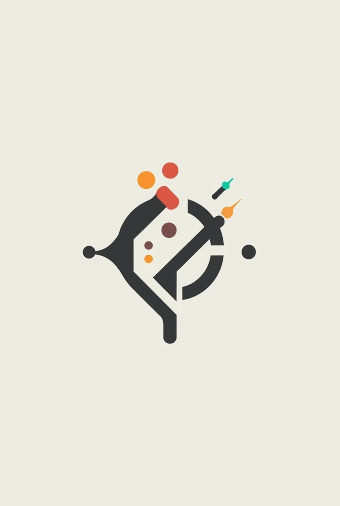 A modern, abstract logo that conveys creativity and uniqueness, with subtle references to your content.