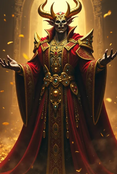 6. **Mammon**: A demon who looks like an elegant and ostentatious character, with a great amount of jewels and gold adorning her clothes. His ability is based on manipulating the greed of his enemies., using attacks that increase their wealth and power.