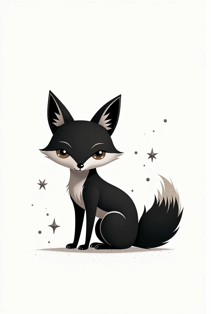 Typography, 2d, black and white: The Little Fox