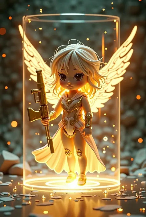 El Hero Map Hologram Golden Angel Doll Air Soft El Hero Weapon El Hero Led Lamp