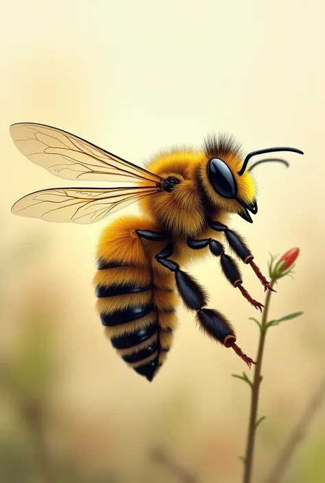 Create a honey bee illustration 